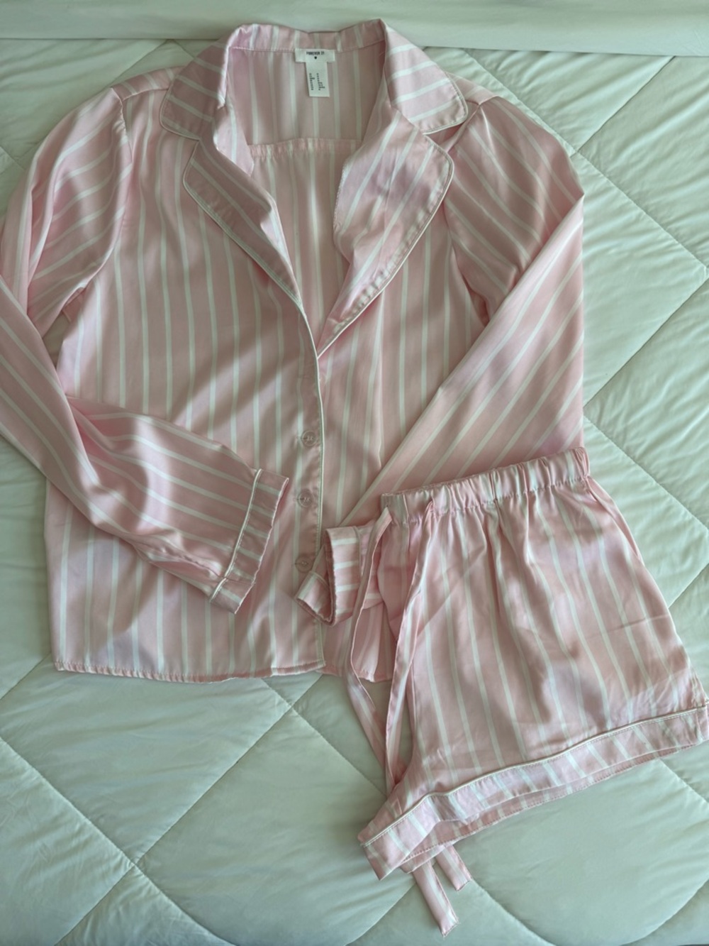 Women's Pink Stripe Pajama Set